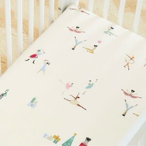 West Elm x Sarah Sherman Samuel Nutcracker Cream Crib Fitted Sheet